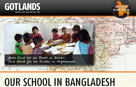 Website for our first school in Bangladesh